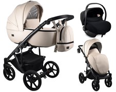 Детская коляска Bexa Air Eco 3 в 1 с автокреслом Avionaut Cosmo 01 бежевая кожа 1787588128