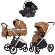 Коляска Carrello Vector CRL-6550 Nova DK791 Grey Line 3 в 1 Coral Beige 657979009