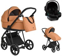 Детская коляска Roan Sol 3 в 1 с автокреслом Tutis Elo Lux Black RSL/1014 Cinnamon 1168422500
