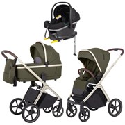 Коляска Carrello Vector CRL-6550 Nova DK791 Grey Line с базой Isofix 3 в 1 Deep Green 1160194722