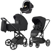 Коляска Carrello Alfa CRL-6522 2025 Nova DK791 Grey Line 3 в 1 Rock Black 1319564578