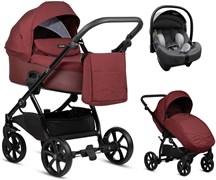 Детская коляска Tutis Leo Plus 3 в 1 с автокреслом Elo Lux EduSky Grey 1222220 Burgundy 622596035