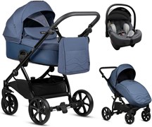 Детская коляска Tutis Leo Plus 3 в 1 с автокреслом Elo Lux EduSky Grey 1222286 Indigo 1945010315