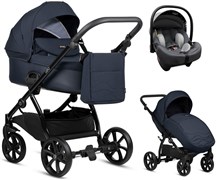 Детская коляска Tutis Leo Plus 3 в 1 с автокреслом Elo Lux EduSky Grey 1222288 Deep blue 707701762