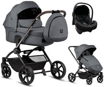 Детская коляска Tutis Gio Plus 3 в 1 с автокреслом Elo Lux EduSky Black 1552133 Grigio 736693387