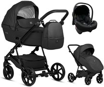 Детская коляска Tutis Viva 5 Plus Leather 2024 3 в 1 с автокреслом Elo Lux EduSky Black 1452699 Black 1618582931