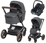 Детская коляска Maxi-Cosi Fame 3 в 1 с автокреслом CabrioFix Essential graphite Twillic Graphite/графит 319055610