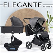 Детская коляска Sweet Baby Elegante 3 в 1 Chrome Grey 427224 1396066646