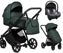 Детская коляска Tutis Mio 3 Plus Essential 3 в 1 с автокреслом Elo Lux EduSky Grey 1502240 Pacific green 713568807
