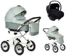 Детская коляска Indigo Barbara 21 Classic 3 в 1 с автокреслом Avionaut Cosmo Ba02 шалфей 1288493480