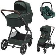 Коляска детская Maxi-Cosi Oxford Plus 3 в 1 с автокреслом CabrioFix Essential green 1978403110 Twillic Green/Зеленый 294741560