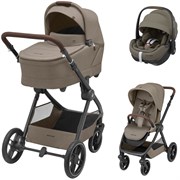 Коляска детская Maxi-Cosi Oxford Plus 3 в 1 с автокреслом Pebble 360 Pro Twillic Truffle 1978470110 Twillic Truffle/Трюфель 1125613842