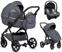 Детская коляска Tutis Uno 5 Plus Unico 3 в 1 с автокреслом Elo Lux EduSky Grey 1402148 Pepper 1592822339