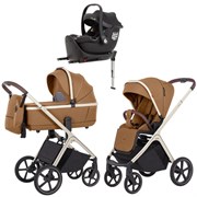 Коляска Carrello Vector CRL-6550 Ammonite AY329 Pro Absolute Black с базой Isofix 3 в 1 Coral Beige 1420460653