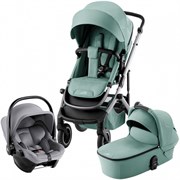 Детская коляска 3 в 1 Britax Roemer Smile 5Z + автокресло BABY-SAFE CORE Frost Grey Jade Green / Frost Grey 355082532