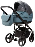 Детская коляска Adamex Lanti Deluxe 3 в 1 LN-SD42 (Т. СЕРАЯ. КОЖА + СЕРО-ГОЛУБ.КОЖА) 1258857172