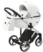 Детская коляска Adamex Chantal Special Edition Deluxe 3 в 1 C104 (БЕЛ.КОЖА ХРОМ.РАМА) 2135203