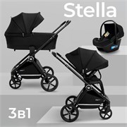 Детская коляска Sweet Baby Stella 3 в 1 Black 1265741382
