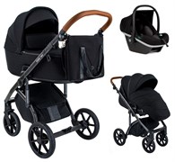 Детская коляска Roan Bass Next 3 в 1 с автокреслом Tutis Elo Black RN022/1 Black 57806216