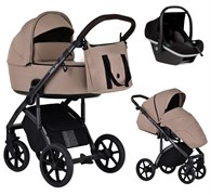 Детская коляска Roan Bass Next 3 в 1 с автокреслом Tutis Elo Black RN233/1 Amber Black 1880264824