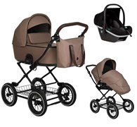 Детская коляска Roan Bass Next Classic d12 3 в 1 с автокреслом Tutis Elo Black RCL265/1 Raisin Mood 1703610527