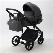 Детская коляска Adamex Lumi Air 3 в 1 L-PS58 Lux Серый с темно-серой эко-кожей 647269186