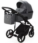 Детская коляска Adamex Mobi Deluxe 3 в 1 M-SA32 (СЕРАЯ КОЖА) 614070661