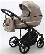 Детская коляска Adamex Rimini 3 в 1 RI90-TIP БЕЖ+БЕЖ.КОЖА+БЕЖ.ПЕРЛ.ОТДЕЛКА 729227390