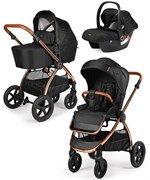 Детская коляска 3 в 1 Tomix Walker LUX BLACK+ROSE GOLD 1454966364
