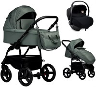 Детская коляска Indigo Impulse Eco 3 в 1 с автокреслом Avionaut Cosmo Ie01 шалфей кожа/шалфей 835515897