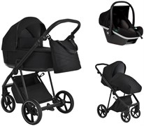 Детская коляска Roan Sol 3 в 1 с автокреслом Tutis Elo Black RSL/1016 True Black 594887704