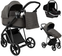 Детская коляска Roan Sol Luxury 3 в 1 с автокреслом Tutis Elo Black RSL/4051 Taupe/Nikiel 1118596138