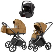Коляска Carrello Vector 2025 CRL-6551 Ammonite AY329 Pro Absolute Black 3 в 1 Golden Beige 472214122