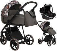 Детская коляска Roan Sol Flowers 3 в 1 с автокреслом Tutis Elo Black RSF/5003 Forest Clearing/Black 938453652