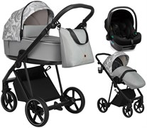 Детская коляска Roan Sol Flowers 3 в 1 с автокреслом Tutis Elo Lux Black RSF/5002 Gray/Black 258138630