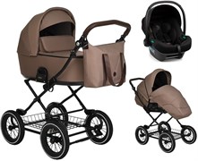 Детская коляска Roan Bass Next Classic d12 3 в 1 с автокреслом Tutis Elo Lux Black RCL265/1 Raisin Mood 45242946