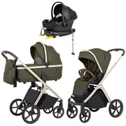 Коляска Carrello Vector CRL-6550 Nova Black Line с базой Isofix 3 в 1 Deep Green 635411812