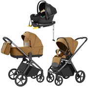 Коляска Carrello Vector 2025 CRL-6551 Nova Black Line с базой Isofix 3 в 1 Golden Beige 716407159