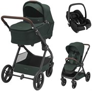 Коляска детская Maxi-Cosi Oxford Plus 3 в 1 с автокреслом CabrioFix Essential black 1978403110 Twillic Green/Зеленый 1407626105