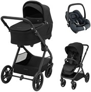 Коляска детская Maxi-Cosi Oxford Plus 3 в 1 с автокреслом CabrioFix Essential graphite 1978390110 PlusTwillic Black/Черный 602034314