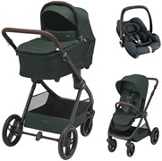 Коляска детская Maxi-Cosi Oxford Plus 3 в 1 с автокреслом CabrioFix Essential graphite 1978403110 Twillic Green/Зеленый 1150530822