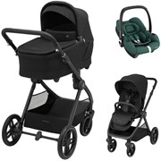 Коляска детская Maxi-Cosi Oxford Plus 3 в 1 с автокреслом CabrioFix Essential green 1978390110 PlusTwillic Black/Черный 1552844336