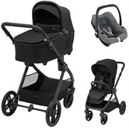 Коляска детская Maxi-Cosi Oxford Plus 3 в 1 с автокреслом CabrioFix Select grey 1978390110 PlusTwillic Black/Черный 385979524