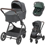 Коляска детская Maxi-Cosi Oxford Plus 3 в 1 с автокреслом Coral 360 Essential Green 1978204110 PlusTwillic Graphite/Графит 102720217