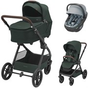 Коляска детская Maxi-Cosi Oxford Plus 3 в 1 с автокреслом Coral 360 Essential Grey 1978403110 Twillic Green/Зеленый 162861599