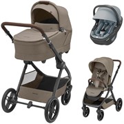 Коляска детская Maxi-Cosi Oxford Plus 3 в 1 с автокреслом Coral 360 Essential Grey 1978470110 Twillic Truffle/Трюфель 592786014