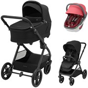 Коляска детская Maxi-Cosi Oxford Plus 3 в 1 с автокреслом Coral 360 Essential Red 1978390110 PlusTwillic Black/Черный 871200742