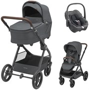 Коляска детская Maxi-Cosi Oxford Plus 3 в 1 с автокреслом Pebble 360 Select Grey 1978204110 PlusTwillic Graphite/Графит 544103108