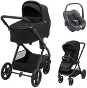 Коляска детская Maxi-Cosi Oxford Plus 3 в 1 с автокреслом Pebble 360 Select Grey 1978390110 PlusTwillic Black/Черный 908162485