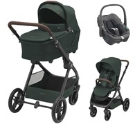 Коляска детская Maxi-Cosi Oxford Plus 3 в 1 с автокреслом Pebble 360 Select Grey 1978403110 Twillic Green/Зеленый 409604199